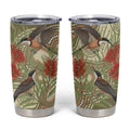 Australia Eastern Spinebill Tumbler Cup Aussie Honeyeater Bottlebrush Indigenous Art - Aussie Hoodie