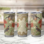 Australia Eastern Spinebill Tumbler Cup Aussie Honeyeater Bottlebrush Indigenous Art - Aussie Hoodie