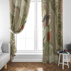 Australia Eastern Spinebill Window Curtain Aussie Honeyeater Bottlebrush Indigenous Art - Aussie Hoodie