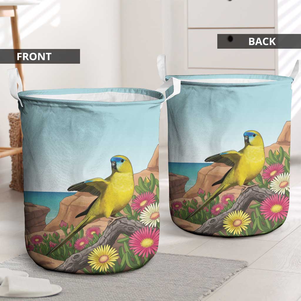 Australia Rock Parrot Laundry Basket Pigface Carpobrotus Rocky Island Vibes - Aussie Hoodie
