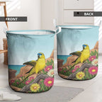 Australia Rock Parrot Laundry Basket Pigface Carpobrotus Rocky Island Vibes - Aussie Hoodie