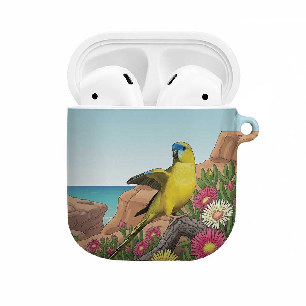 Australia Rock Parrot AirPods Case Pigface Carpobrotus Rocky Island Vibes - Aussie Hoodie