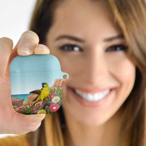 Australia Rock Parrot AirPods Case Pigface Carpobrotus Rocky Island Vibes - Aussie Hoodie