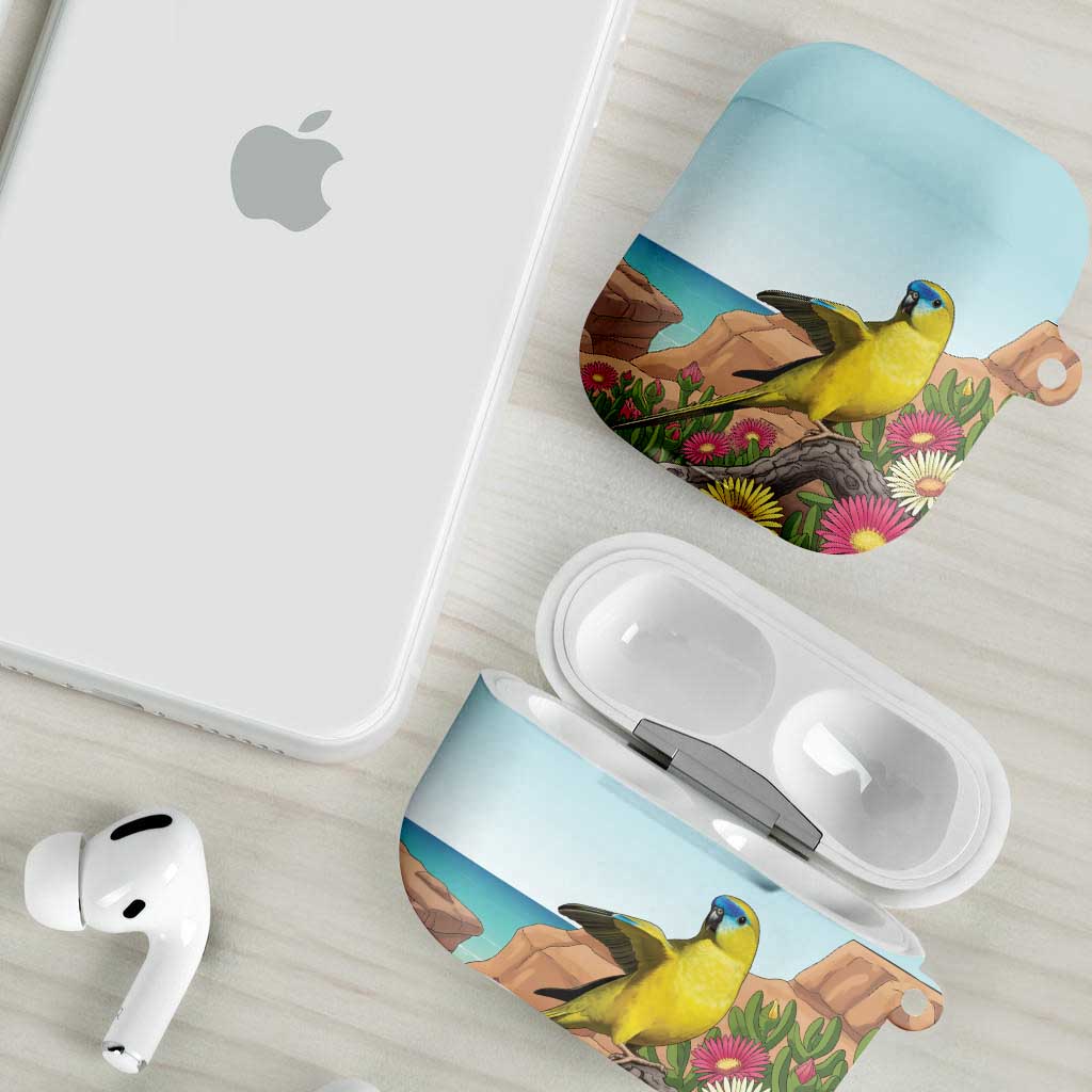 Australia Rock Parrot AirPods Case Pigface Carpobrotus Rocky Island Vibes - Aussie Hoodie