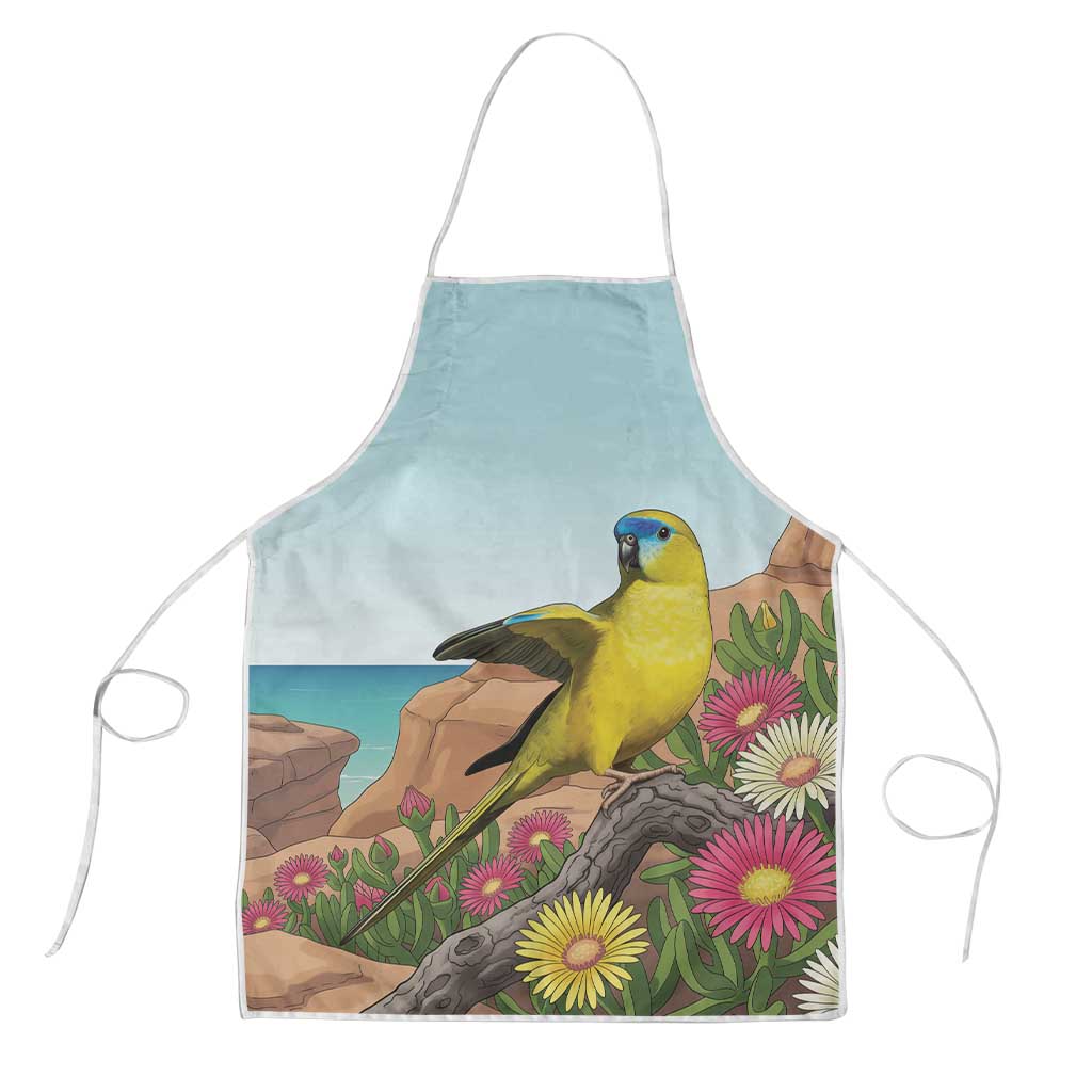 Australia Rock Parrot Apron Pigface Carpobrotus Rocky Island Vibes - Aussie Hoodie