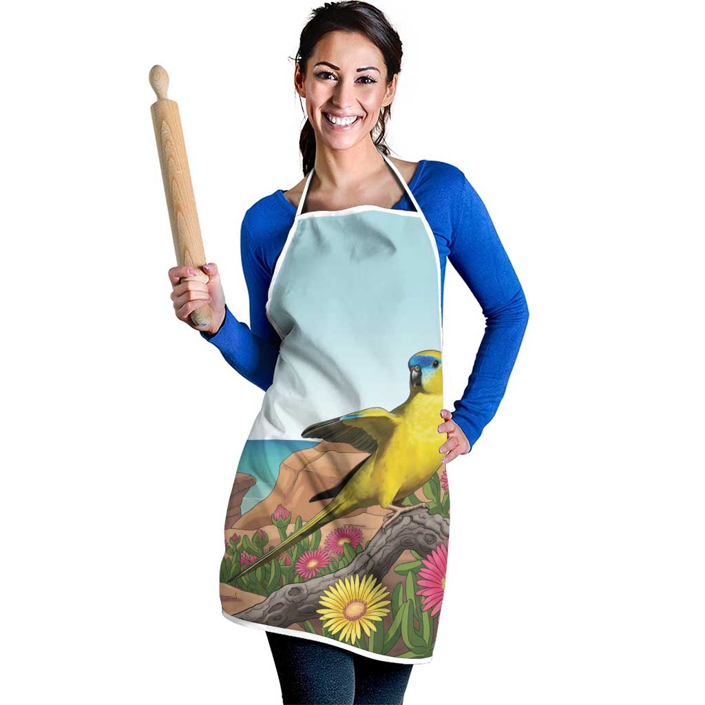 Australia Rock Parrot Apron Pigface Carpobrotus Rocky Island Vibes - Aussie Hoodie