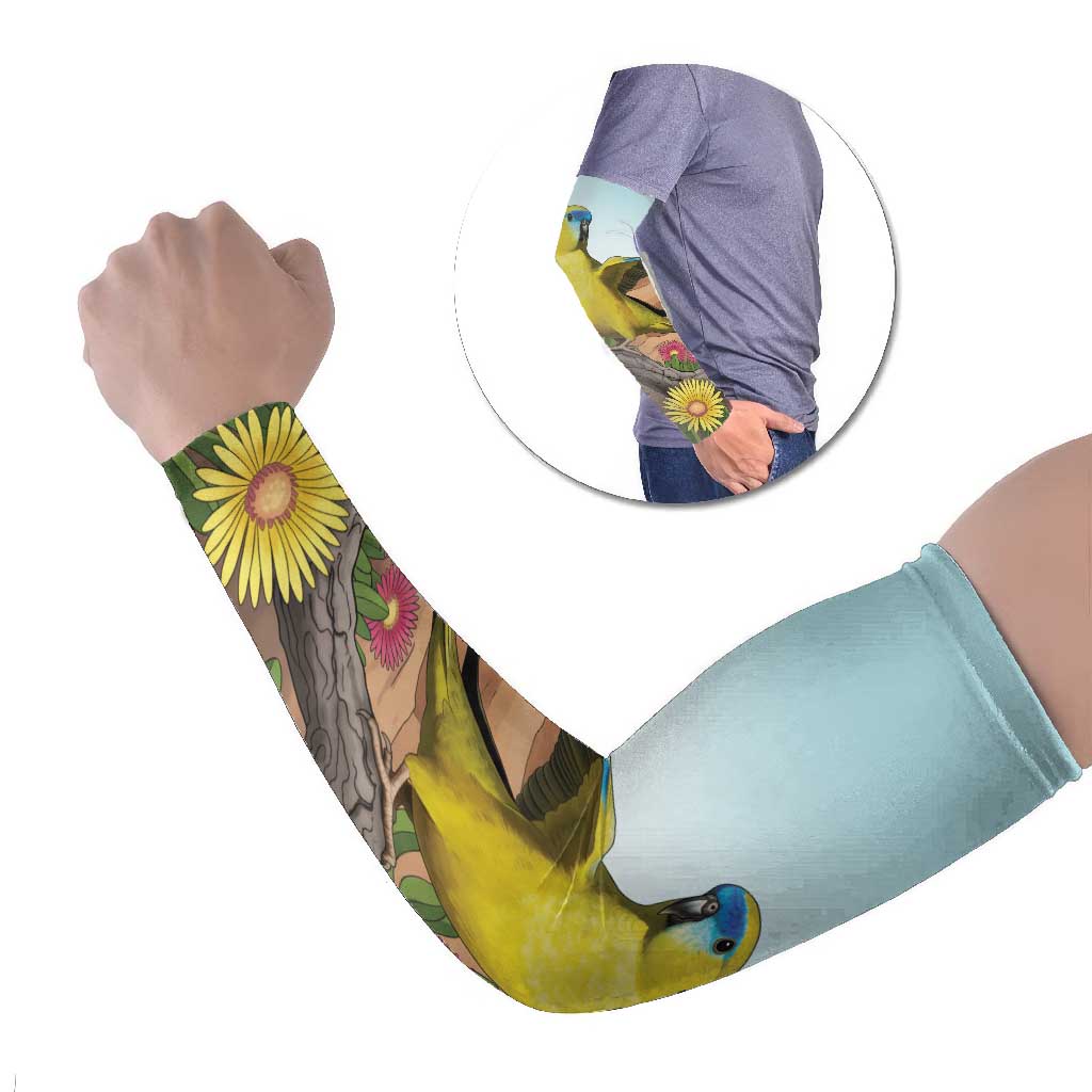 Australia Rock Parrot Arm Sleeves Pigface Carpobrotus Rocky Island Vibes - Aussie Hoodie