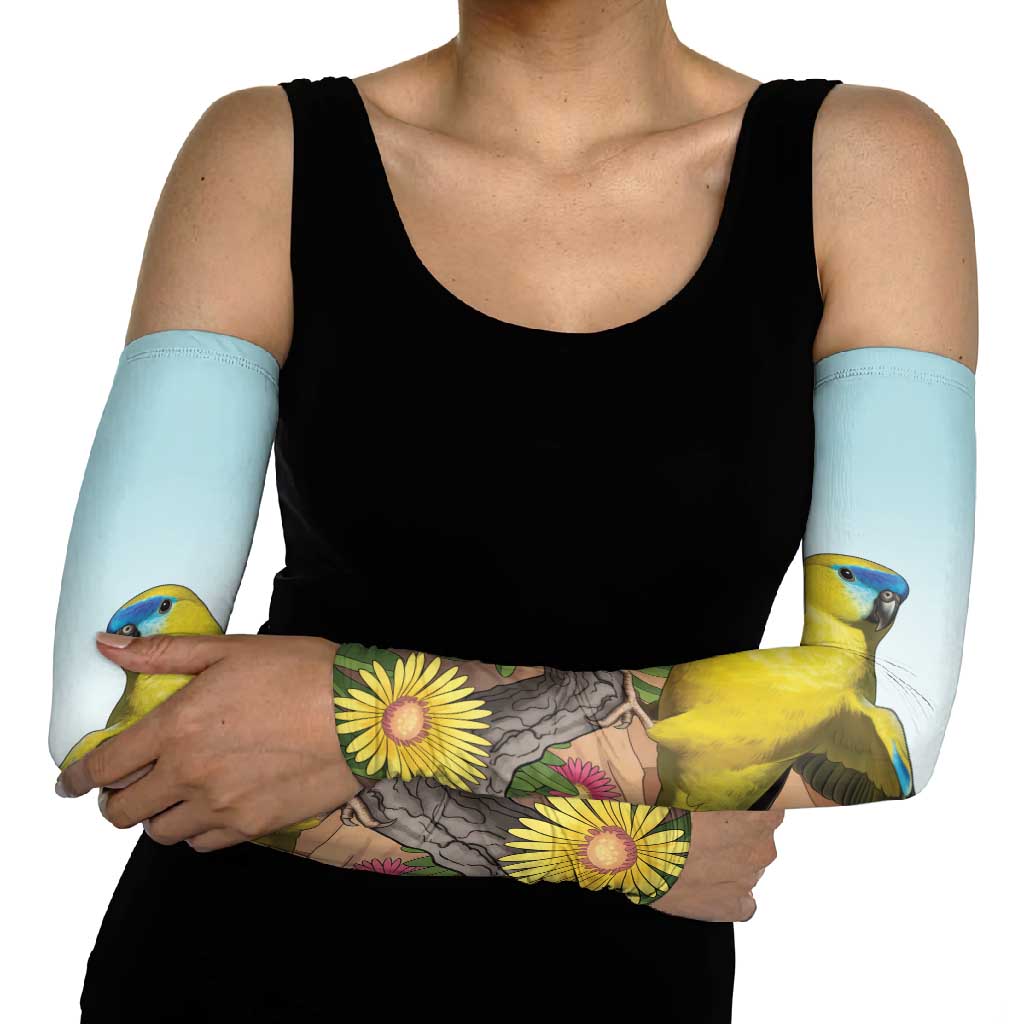 Australia Rock Parrot Arm Sleeves Pigface Carpobrotus Rocky Island Vibes - Aussie Hoodie