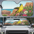 Australia Rock Parrot Auto Sun Shade Pigface Carpobrotus Rocky Island Vibes - Aussie Hoodie