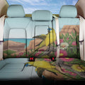 Australia Rock Parrot Back Car Seat Cover Pigface Carpobrotus Rocky Island Vibes - Aussie Hoodie