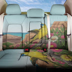 Australia Rock Parrot Back Car Seat Cover Pigface Carpobrotus Rocky Island Vibes - Aussie Hoodie