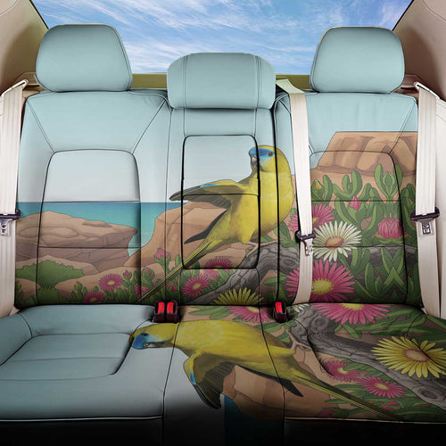 Australia Rock Parrot Back Car Seat Cover Pigface Carpobrotus Rocky Island Vibes - Aussie Hoodie