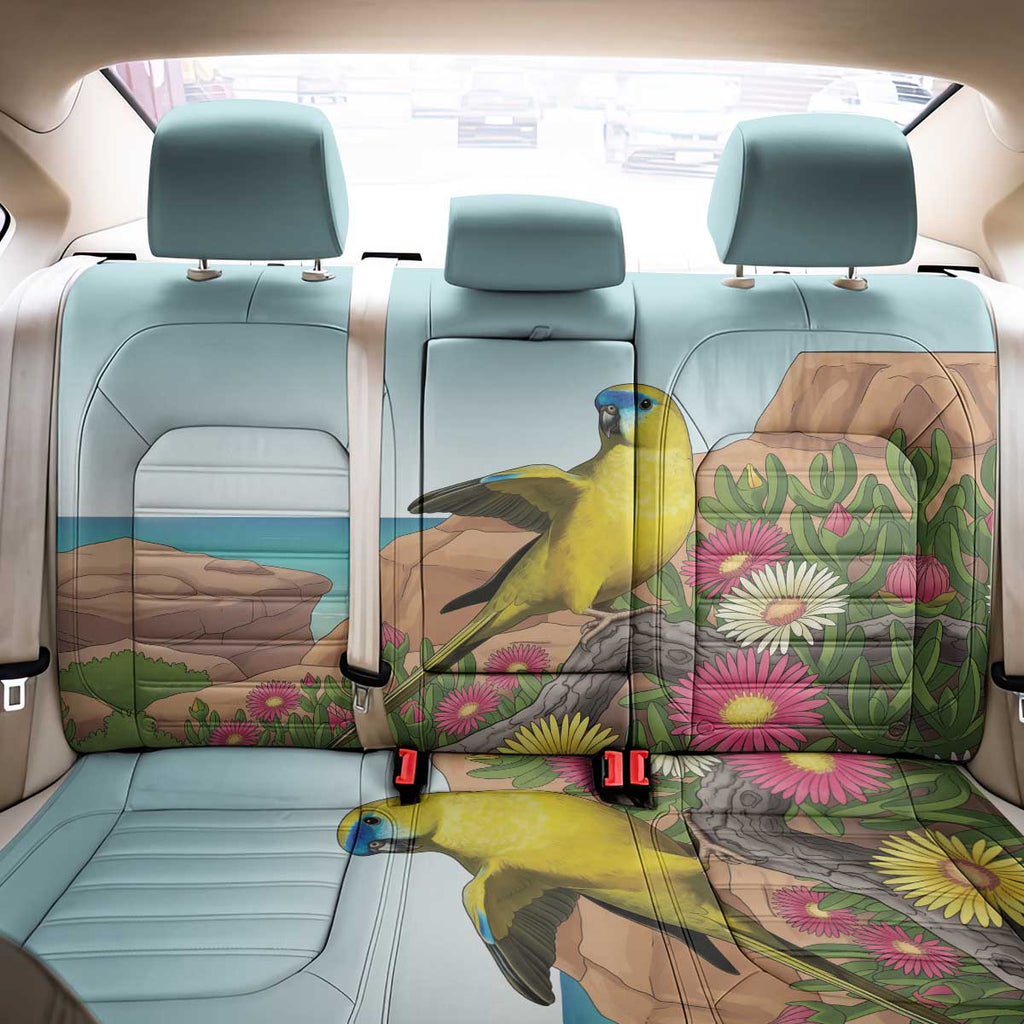 Australia Rock Parrot Back Car Seat Cover Pigface Carpobrotus Rocky Island Vibes - Aussie Hoodie
