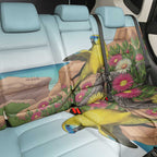 Australia Rock Parrot Back Car Seat Cover Pigface Carpobrotus Rocky Island Vibes - Aussie Hoodie