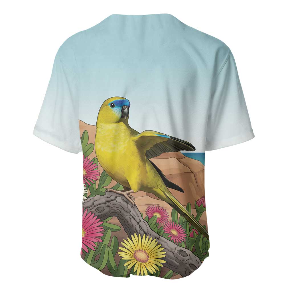 Australia Rock Parrot Baseball Jersey Pigface Carpobrotus Rocky Island Vibes - Aussie Hoodie