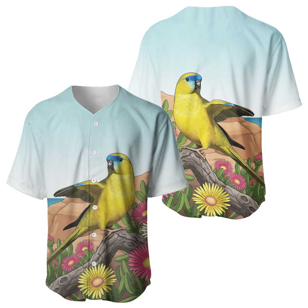 Australia Rock Parrot Baseball Jersey Pigface Carpobrotus Rocky Island Vibes - Aussie Hoodie