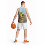 Australia Rock Parrot Basketball Jersey Pigface Carpobrotus Rocky Island Vibes - Aussie Hoodie