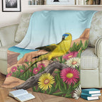 Australia Rock Parrot Blanket Pigface Carpobrotus Rocky Island Vibes - Aussie Hoodie