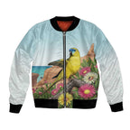 Australia Rock Parrot Bomber Jacket Pigface Carpobrotus Rocky Island Vibes - Aussie Hoodie