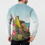 Australia Rock Parrot Button Sweatshirt Pigface Carpobrotus Rocky Island Vibes - Aussie Hoodie