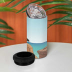 Australia Rock Parrot 4 in 1 Can Cooler Tumbler Pigface Carpobrotus Rocky Island Vibes - Aussie Hoodie