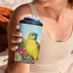 Australia Rock Parrot 4 in 1 Can Cooler Tumbler Pigface Carpobrotus Rocky Island Vibes - Aussie Hoodie