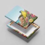 Australia Rock Parrot Canvas Wall Art Pigface Carpobrotus Rocky Island Vibes - Aussie Hoodie
