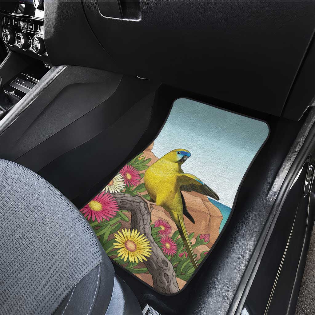 Australia Rock Parrot Car Mats Pigface Carpobrotus Rocky Island Vibes - Aussie Hoodie