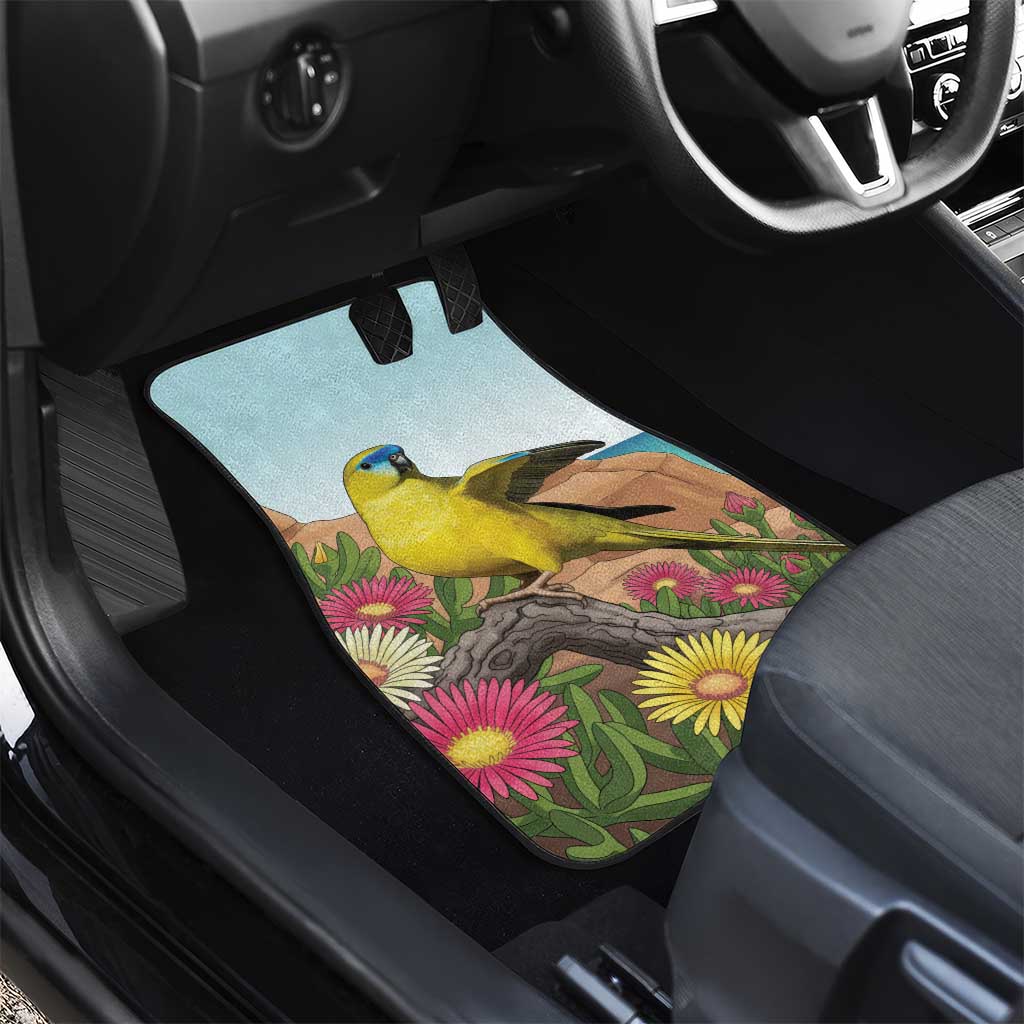 Australia Rock Parrot Car Mats Pigface Carpobrotus Rocky Island Vibes - Aussie Hoodie