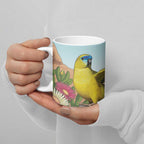 Australia Rock Parrot Ceramic Mug Pigface Carpobrotus Rocky Island Vibes - Aussie Hoodie