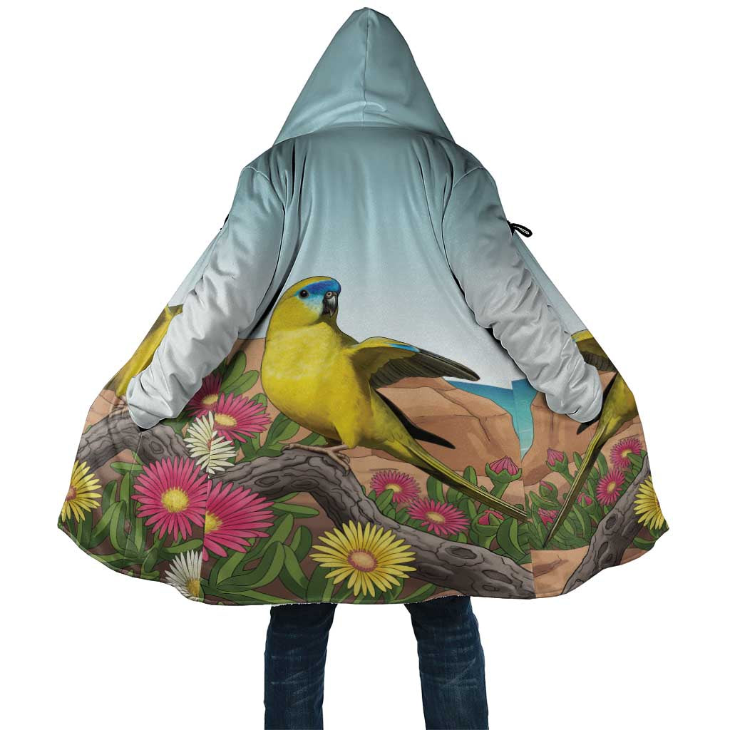 Australia Rock Parrot Cloak Pigface Carpobrotus Rocky Island Vibes - Aussie Hoodie