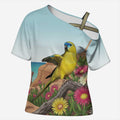 Australia Rock Parrot Cross Shoulder Shirt Pigface Carpobrotus Rocky Island Vibes - Aussie Hoodie