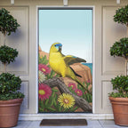 Australia Rock Parrot Door Cover Pigface Carpobrotus Rocky Island Vibes - Aussie Hoodie