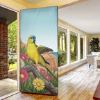 Australia Rock Parrot Door Cover Pigface Carpobrotus Rocky Island Vibes - Aussie Hoodie