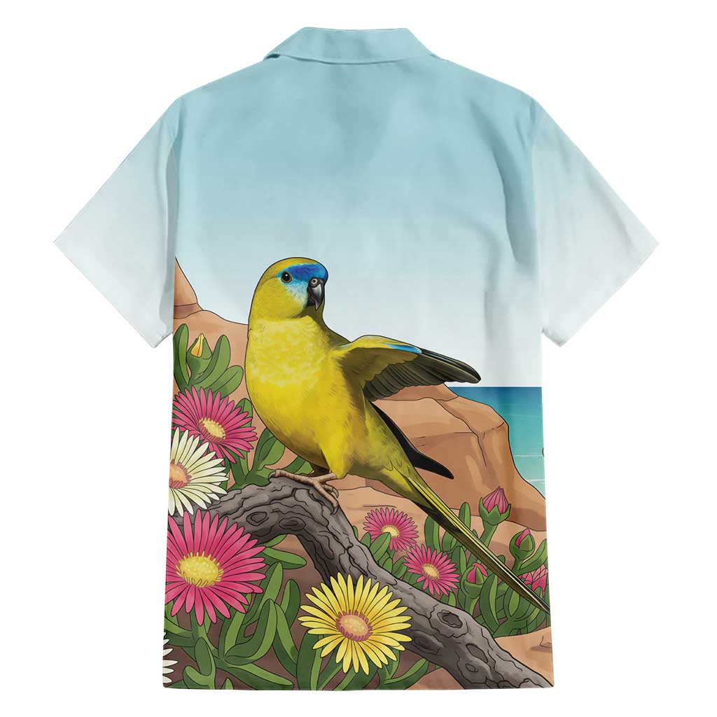 Australia Rock Parrot Family Matching Off The Shoulder Long Sleeve Dress and Hawaiian Shirt Pigface Carpobrotus Rocky Island Vibes - Aussie Hoodie