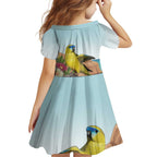 Australia Rock Parrot Family Matching Off Shoulder Short Dress and Hawaiian Shirt Pigface Carpobrotus Rocky Island Vibes - Aussie Hoodie