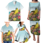 Australia Rock Parrot Family Matching Puletasi and Hawaiian Shirt Pigface Carpobrotus Rocky Island Vibes - Aussie Hoodie