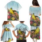 Australia Rock Parrot Family Matching Puletasi and Hawaiian Shirt Pigface Carpobrotus Rocky Island Vibes - Aussie Hoodie