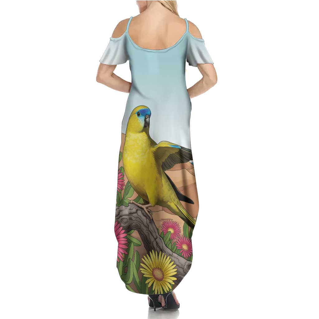 Australia Rock Parrot Family Matching Summer Maxi Dress and Hawaiian Shirt Pigface Carpobrotus Rocky Island Vibes - Aussie Hoodie