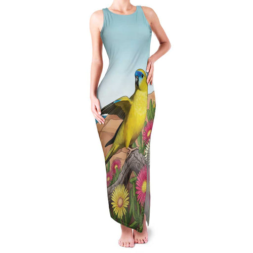 Australia Rock Parrot Family Matching Tank Maxi Dress and Hawaiian Shirt Pigface Carpobrotus Rocky Island Vibes - Aussie Hoodie