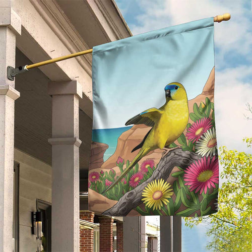 Australia Rock Parrot Garden Flag Pigface Carpobrotus Rocky Island Vibes - Aussie Hoodie
