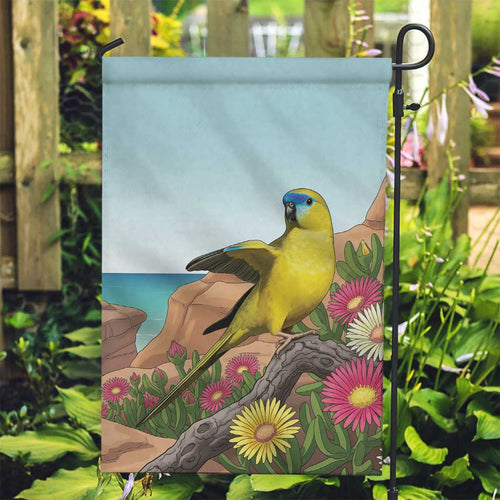 Australia Rock Parrot Garden Flag Pigface Carpobrotus Rocky Island Vibes - Aussie Hoodie
