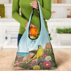 Australia Rock Parrot Grocery Bag Pigface Carpobrotus Rocky Island Vibes - Aussie Hoodie
