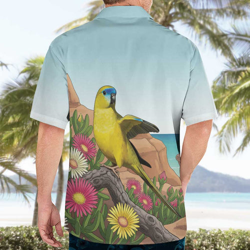 Australia Rock Parrot Hawaiian Shirt Pigface Carpobrotus Rocky Island Vibes - Aussie Hoodie