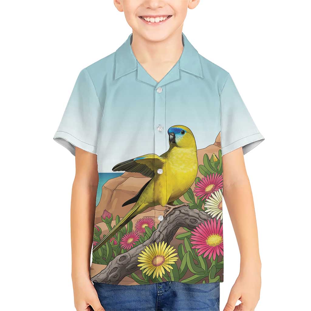 Australia Rock Parrot Hawaiian Shirt Pigface Carpobrotus Rocky Island Vibes - Aussie Hoodie