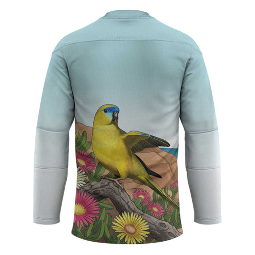 Australia Rock Parrot Hockey Jersey Pigface Carpobrotus Rocky Island Vibes - Aussie Hoodie