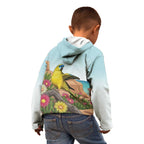 Australia Rock Parrot Kid Hoodie Pigface Carpobrotus Rocky Island Vibes - Aussie Hoodie