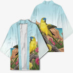 Australia Rock Parrot Kimono Pigface Carpobrotus Rocky Island Vibes - Aussie Hoodie
