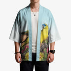 Australia Rock Parrot Kimono Pigface Carpobrotus Rocky Island Vibes - Aussie Hoodie