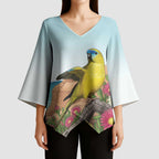 Australia Rock Parrot Kimono Sleeve Blouse Pigface Carpobrotus Rocky Island Vibes - Aussie Hoodie